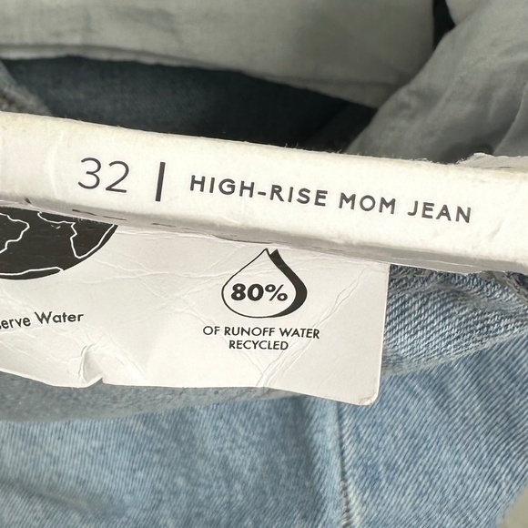 BP Nordstrom Women's Jeans Size 32 Light Wash Button Fly Mom High Rise - Picture 9 of 9